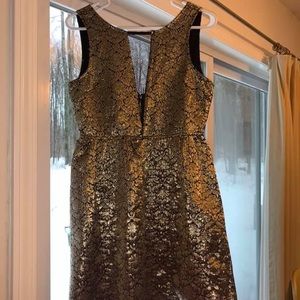 Black and Gold Homecoming dress